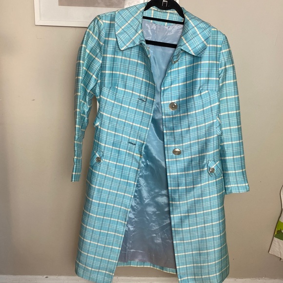 Gorgeous 1960s Blue Striped Jacket - Picture 6 of 6